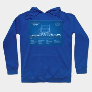 Potemkin battleship plans - Imperial Russian Navy - AD Hoodie